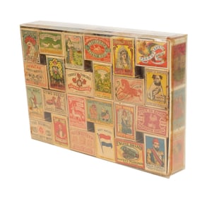 A Collection of Vintage Swedish Safety Match Matchboxes