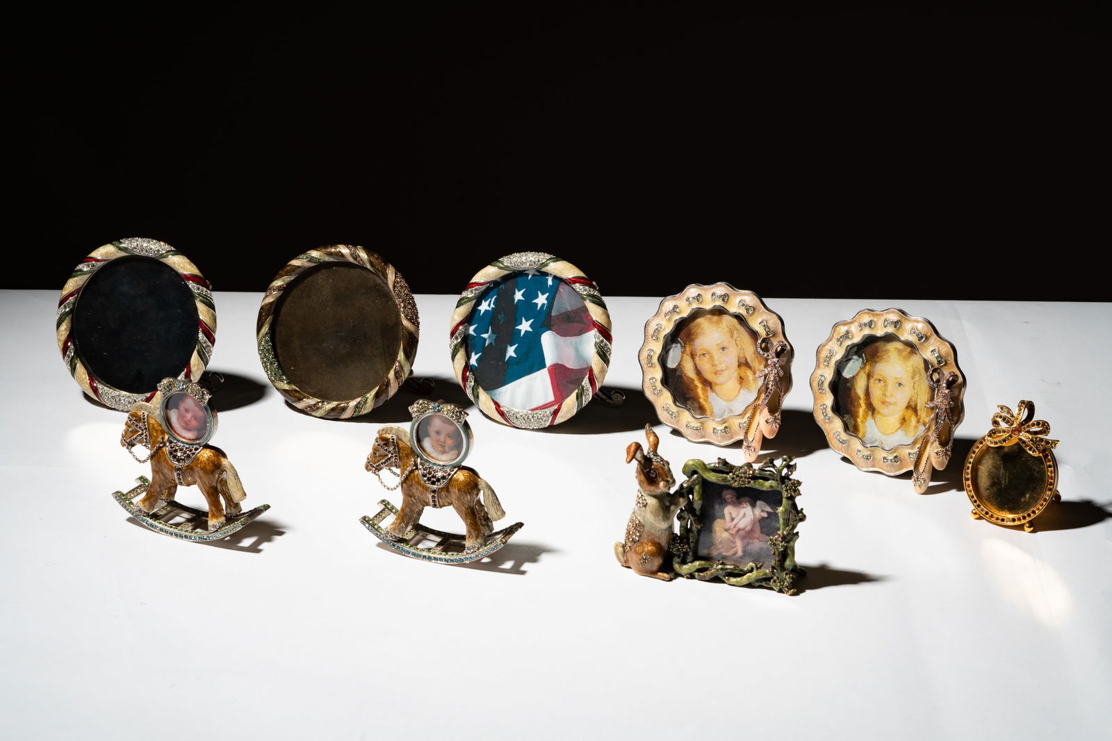 A Group of Jay Strongwater Enamel Picture Frames (1 of 17)