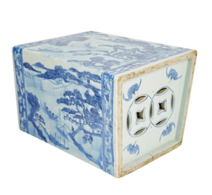 A Chinese Blue and White Porcelain Pillow