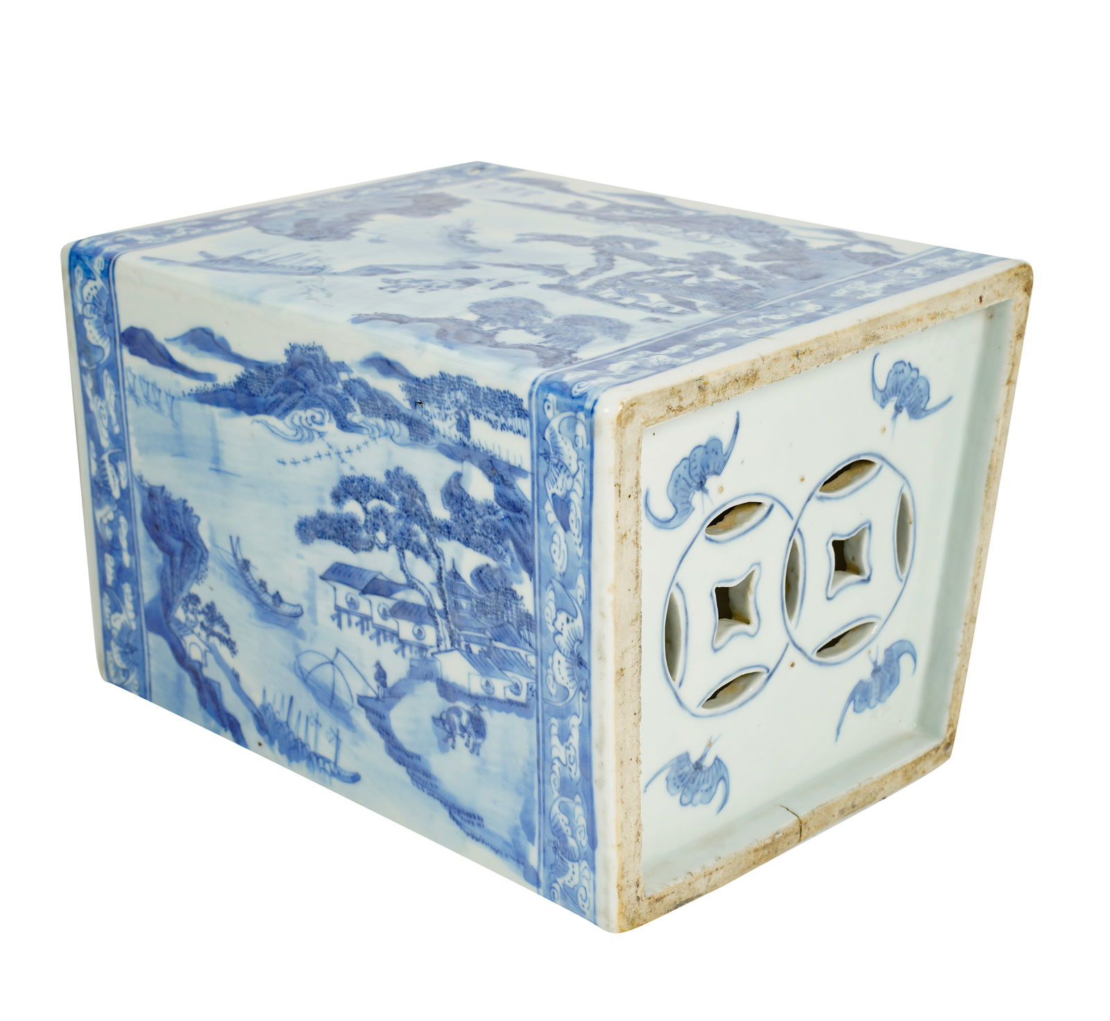 A Chinese Blue and White Porcelain Pillow (1 of 8)