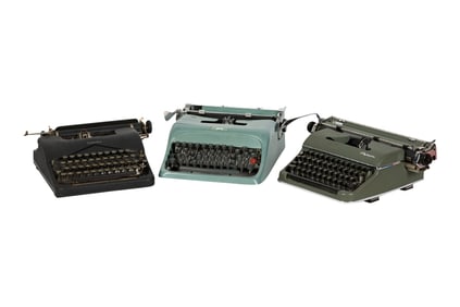 A Group of Manual Typewriters