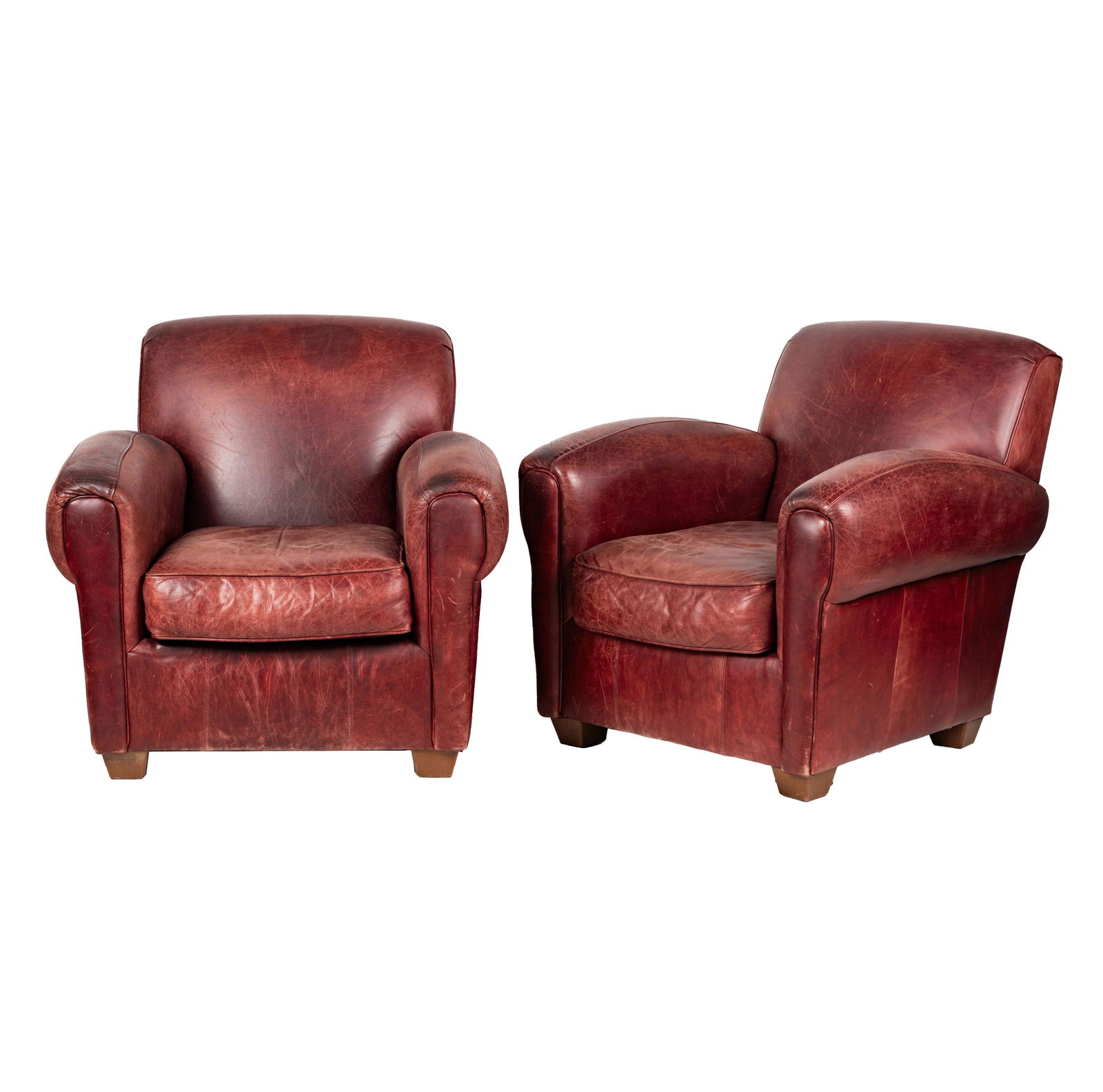 A Pair of Art Deco-Style Leather Armchairs (1 of 16)