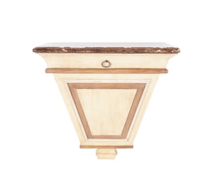 A Minton-Spidell Painted Wood Bracket Console Table