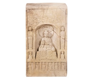 A Buddhistic Carved Stone Stele