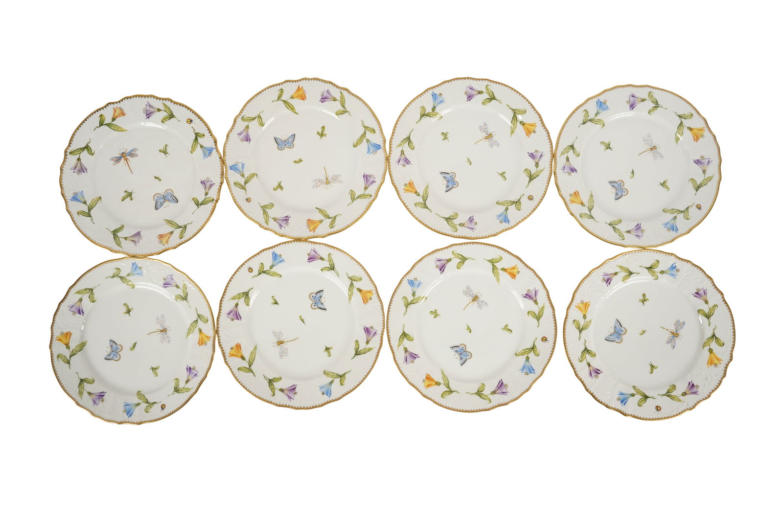 A Set of Eight Anna Weatherley Porcelain Dinner Plates (1 of 10)