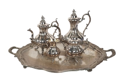 A Reed and Barton Silverplate Tea Service