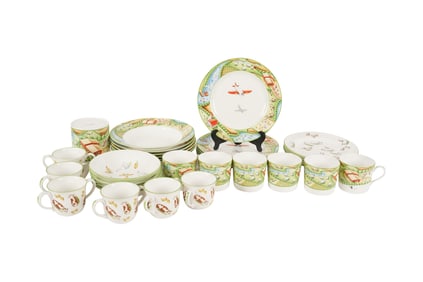 A Tiffany and Co. Child's Porcelain Service for SIx