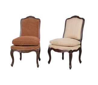 Two Minton-Spidell Louis XV-Style Side Chairs