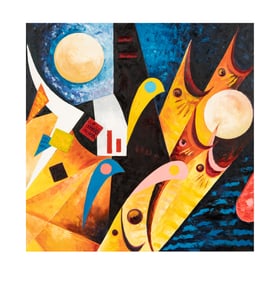 Attributed to Barbara Beretich (1936-2018): Abstract