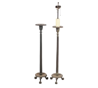 Two Minton-Spidell Neoclassical-Style Floor Lamps