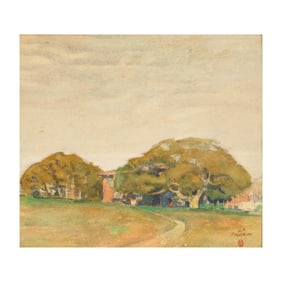 William Ross Cameron (1893 - 1971): House in Landscape