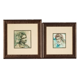 Adina Caloenescu (B. 1934): Two Works