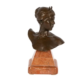 After Alexandre Falguiere (1831-1900): Diana