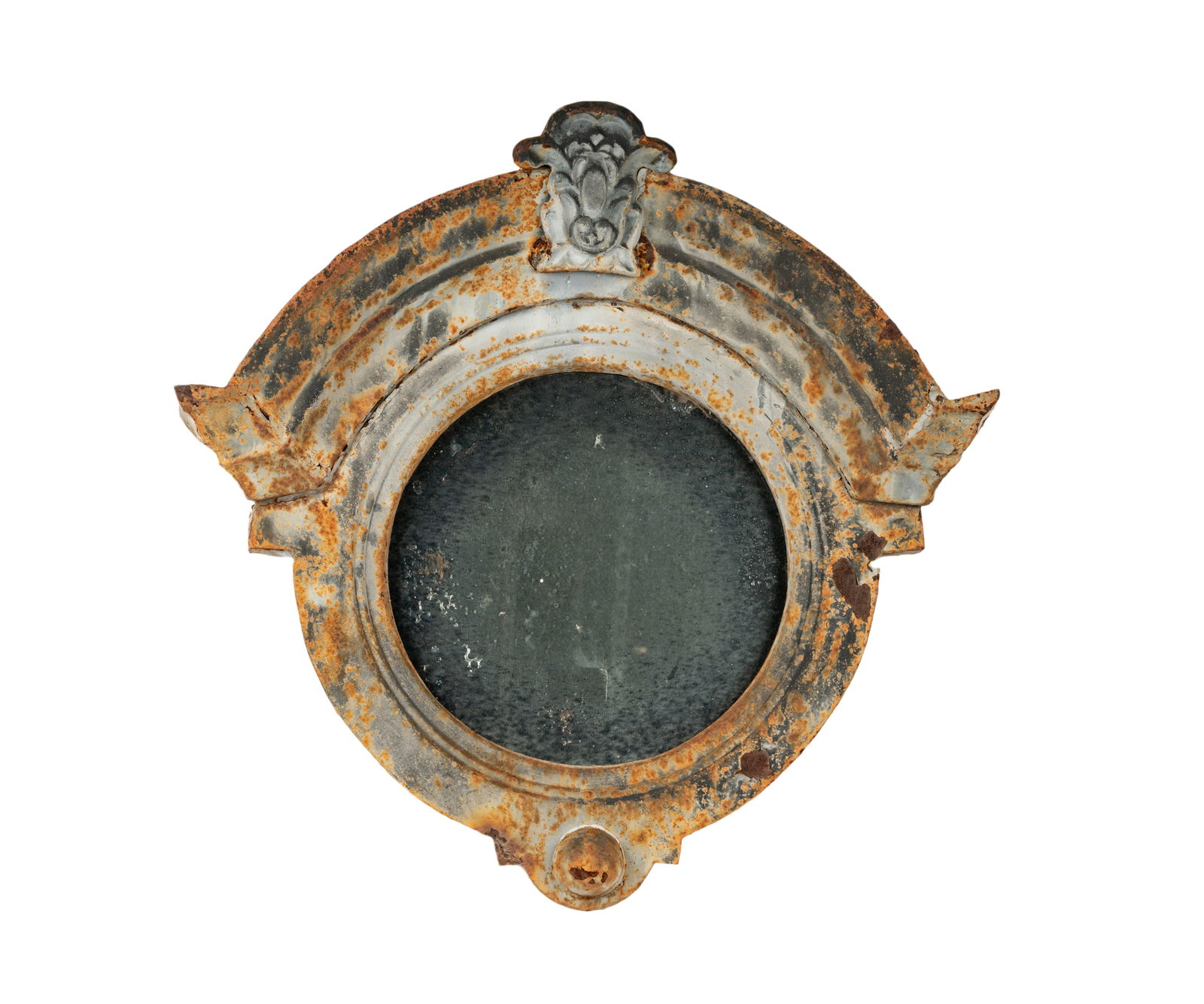 A French Zinc Bullseye Window Surround Architectural Fragment (1 of 8)