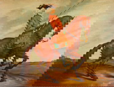 Late 20th Century: Man on Horse