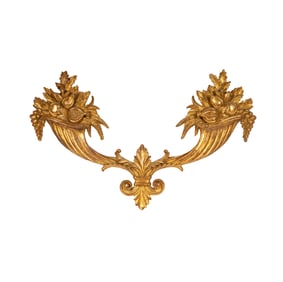 A Minton-Spidell Carved Giltwood Applique