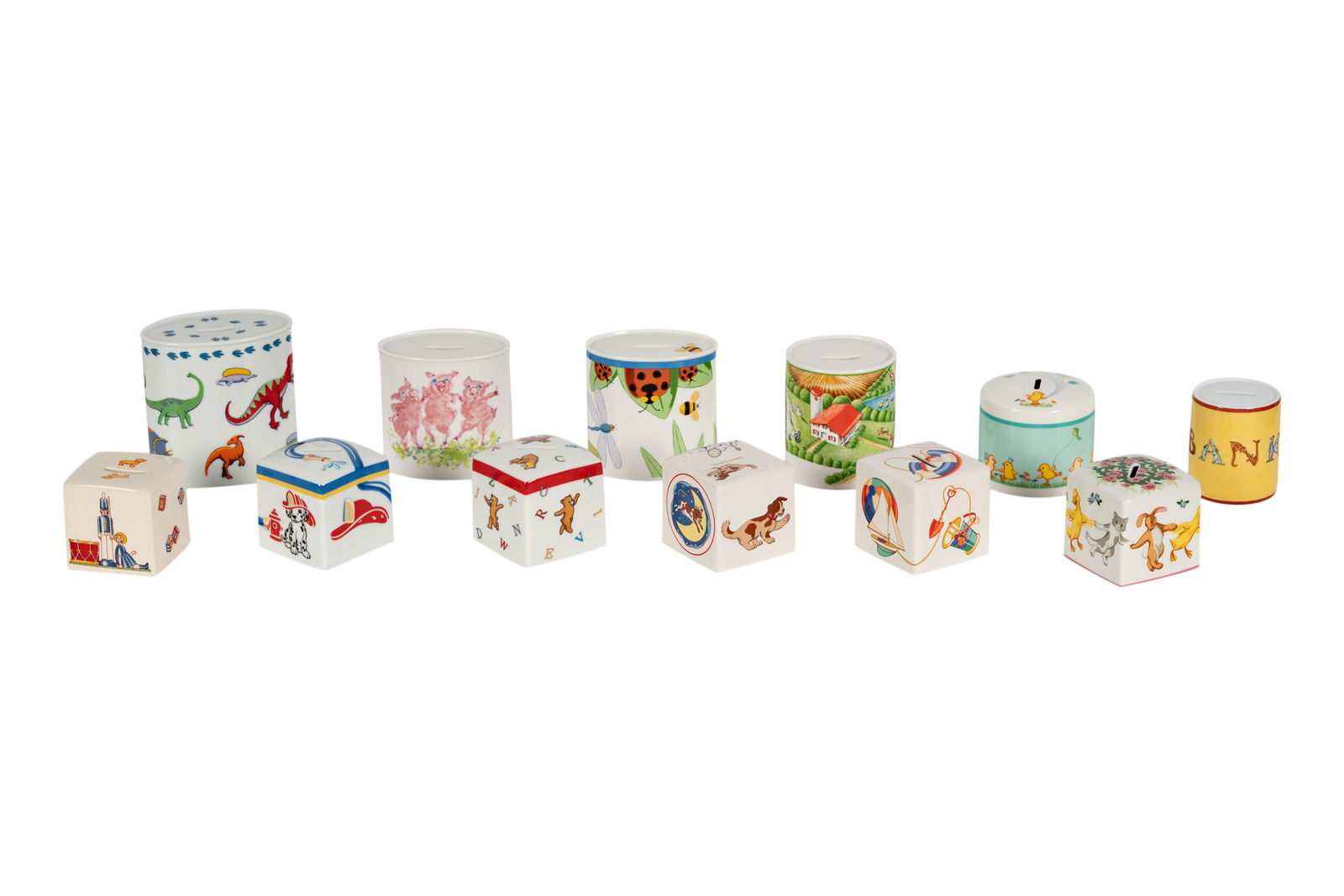 A Group of Tiffany and Co. Porcelain Coin Banks (1 of 18)