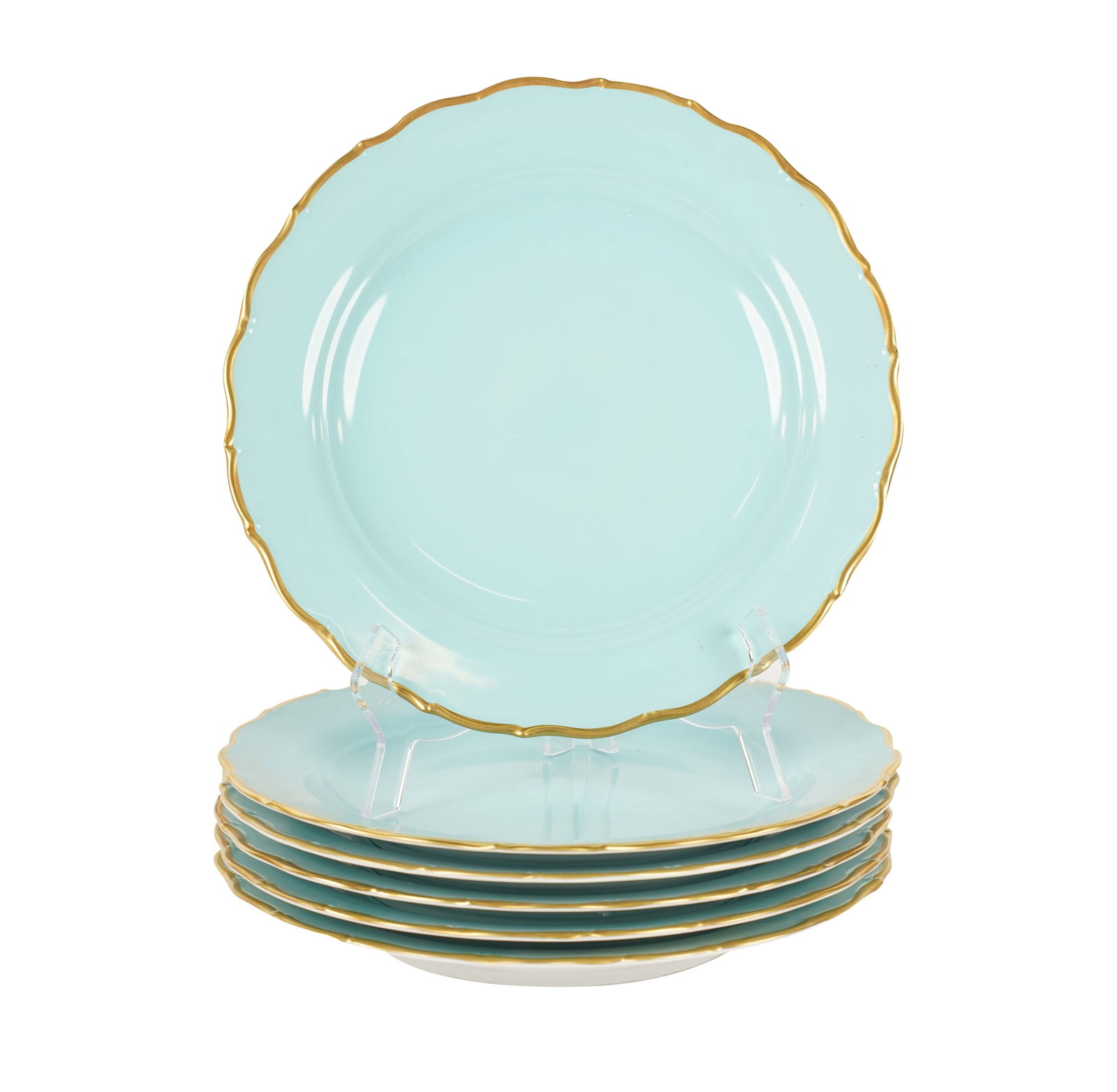 A Set of Six Anna Weatherly Porcelain Chargers (1 of 7)