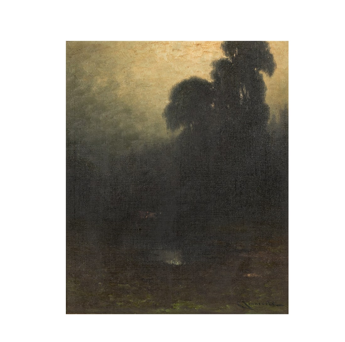 Carl Jonnevold (1856 - 1930 or 1955): Misty Landscape (1 of 9)