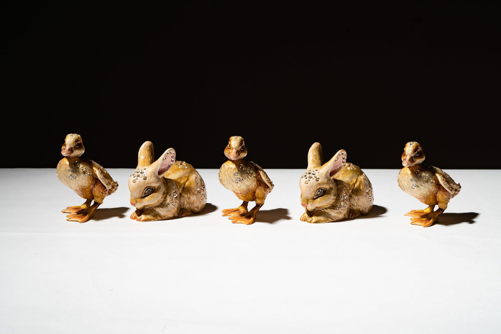 A Group of Jay Strongwater Enamel and Jeweled Animal Figures (1 of 12)