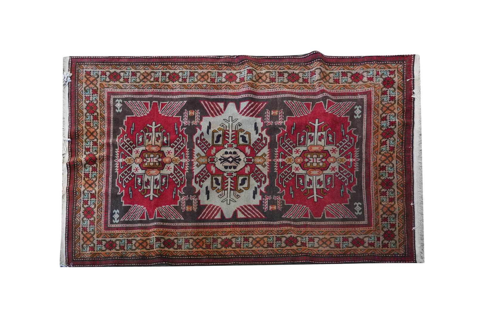 A Persian-Style Rug: wool on cotton 5'9" x 4'1"