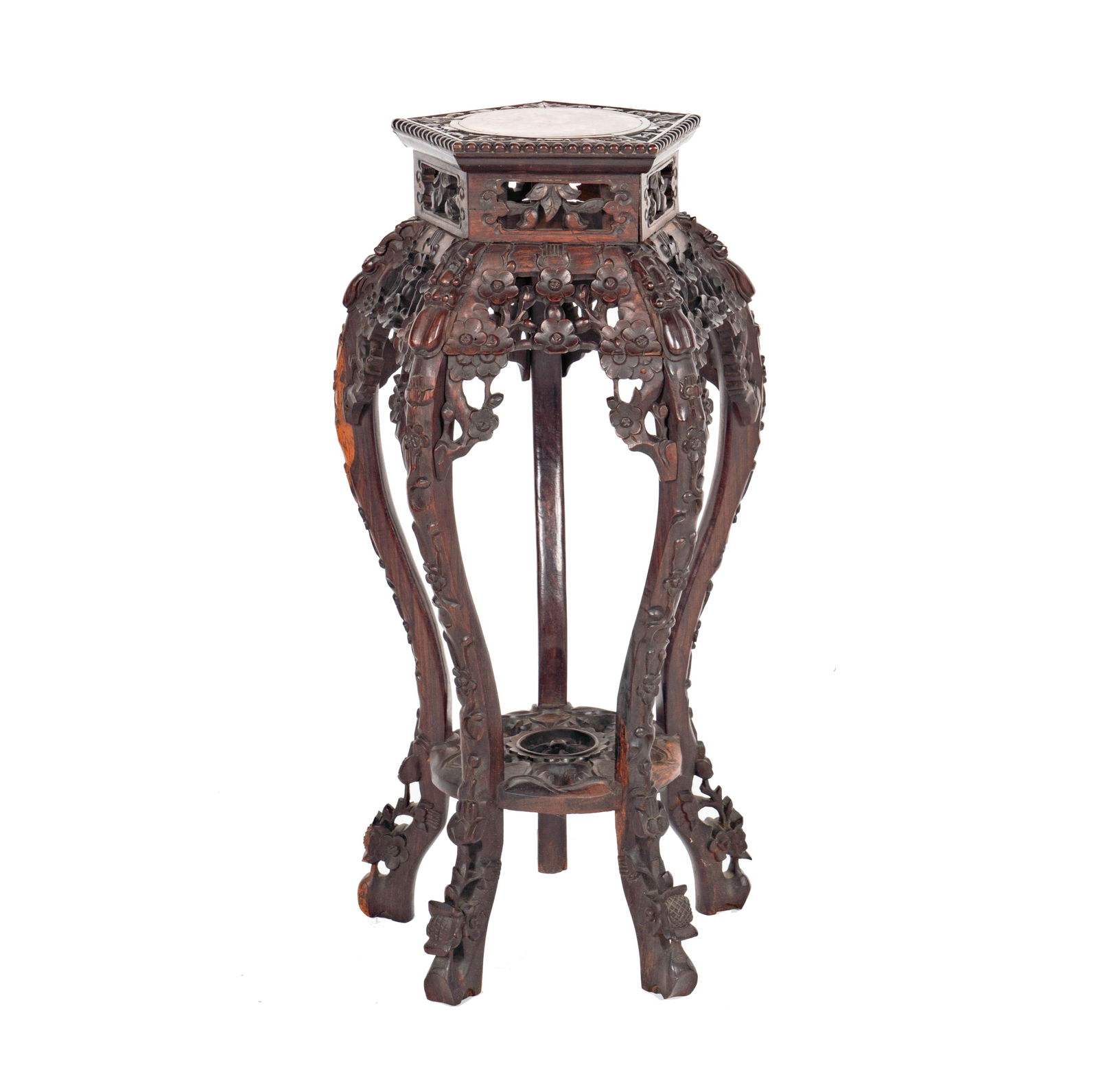 A Chinese Export Carved Wood Stand (1 of 10)