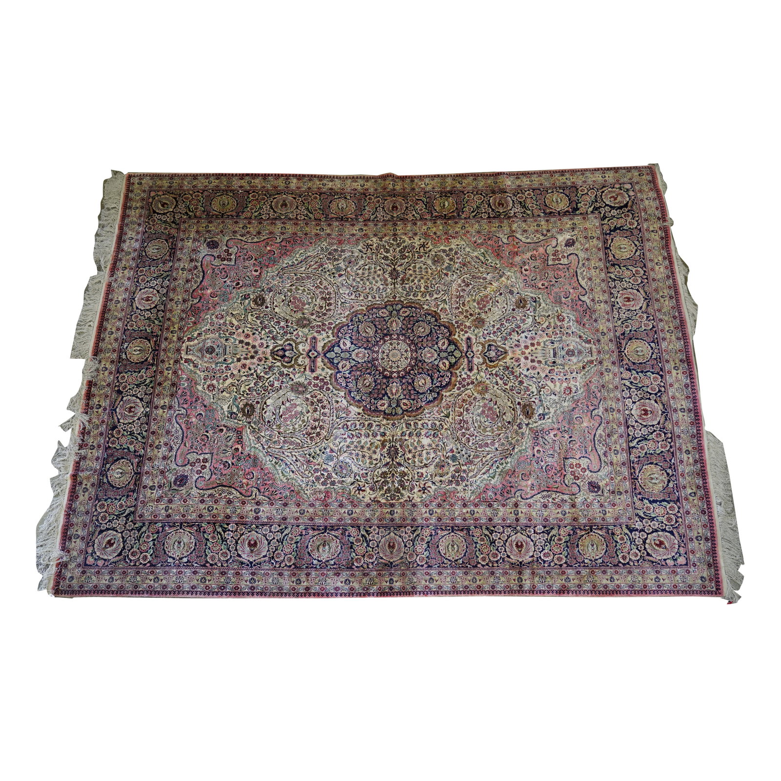 A Persian Rug: silk 10'6" x 8'4"