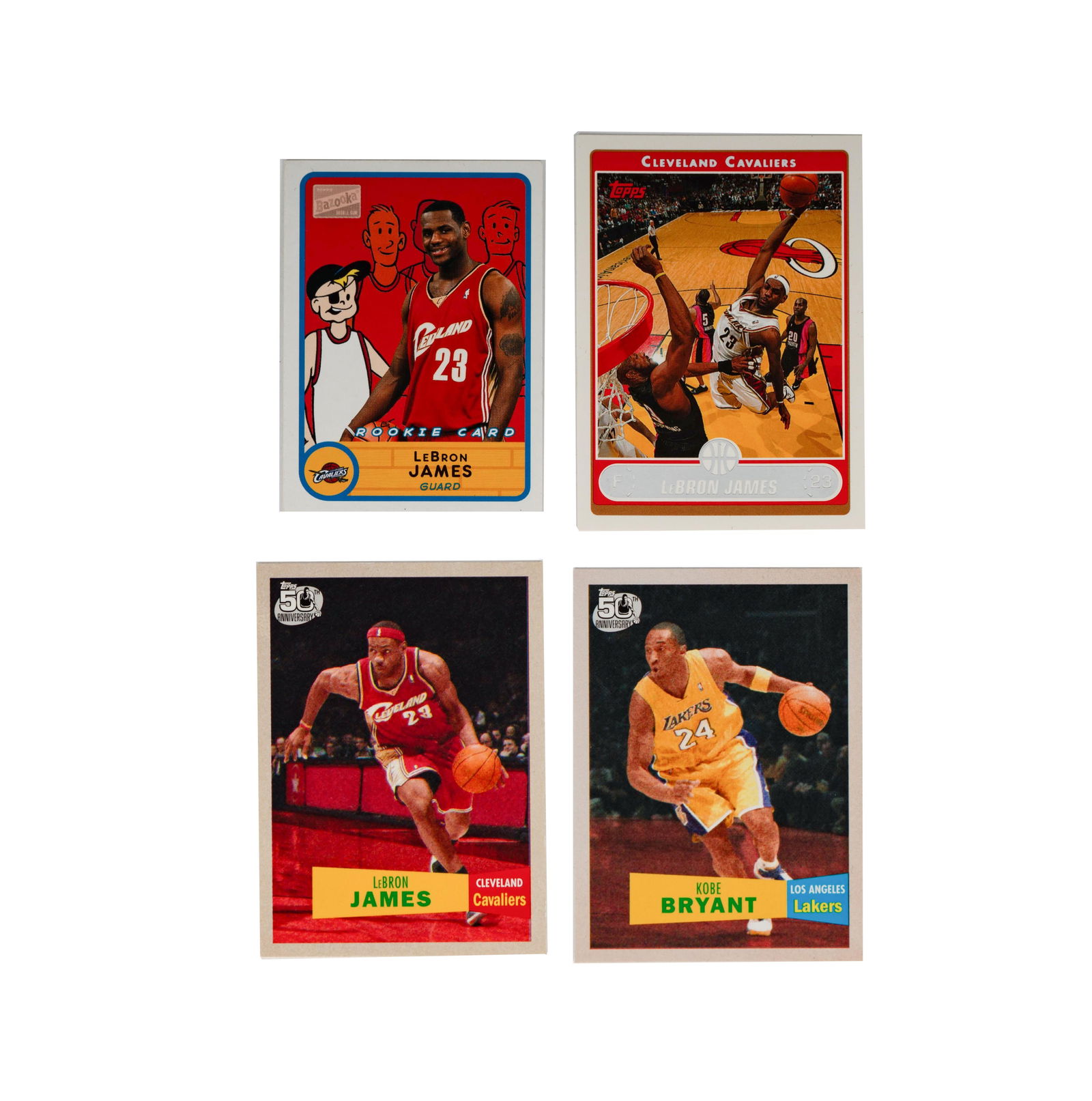 Four Basketball Trading Cards Auction