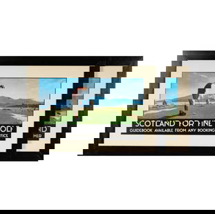 Alec MacDonald (20th Century): Two Scotland Golfing Prints: each offset lithographs, signed in print Sight: 17 x 29 in. (43.2 x 73.7 cm.), Frame: 29 1/2 x 41 1/2 in. (74.9 x 105.4 cm.)