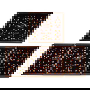 Four Coca-Cola Disney Pin Framed Displays: with black fabric backings Frames: 23 x 26 in. (58.4 x 66 cm.)