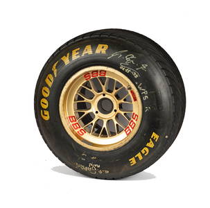 Michael Schumacher Ferrari F310B Goodyear Eagle Race Wheel Signed