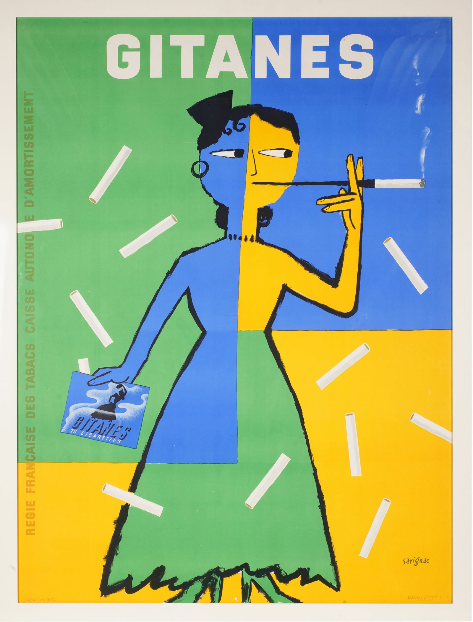 Raymond Savignac Gitanes Tobacco-Cigarette Poster (1 of 11)