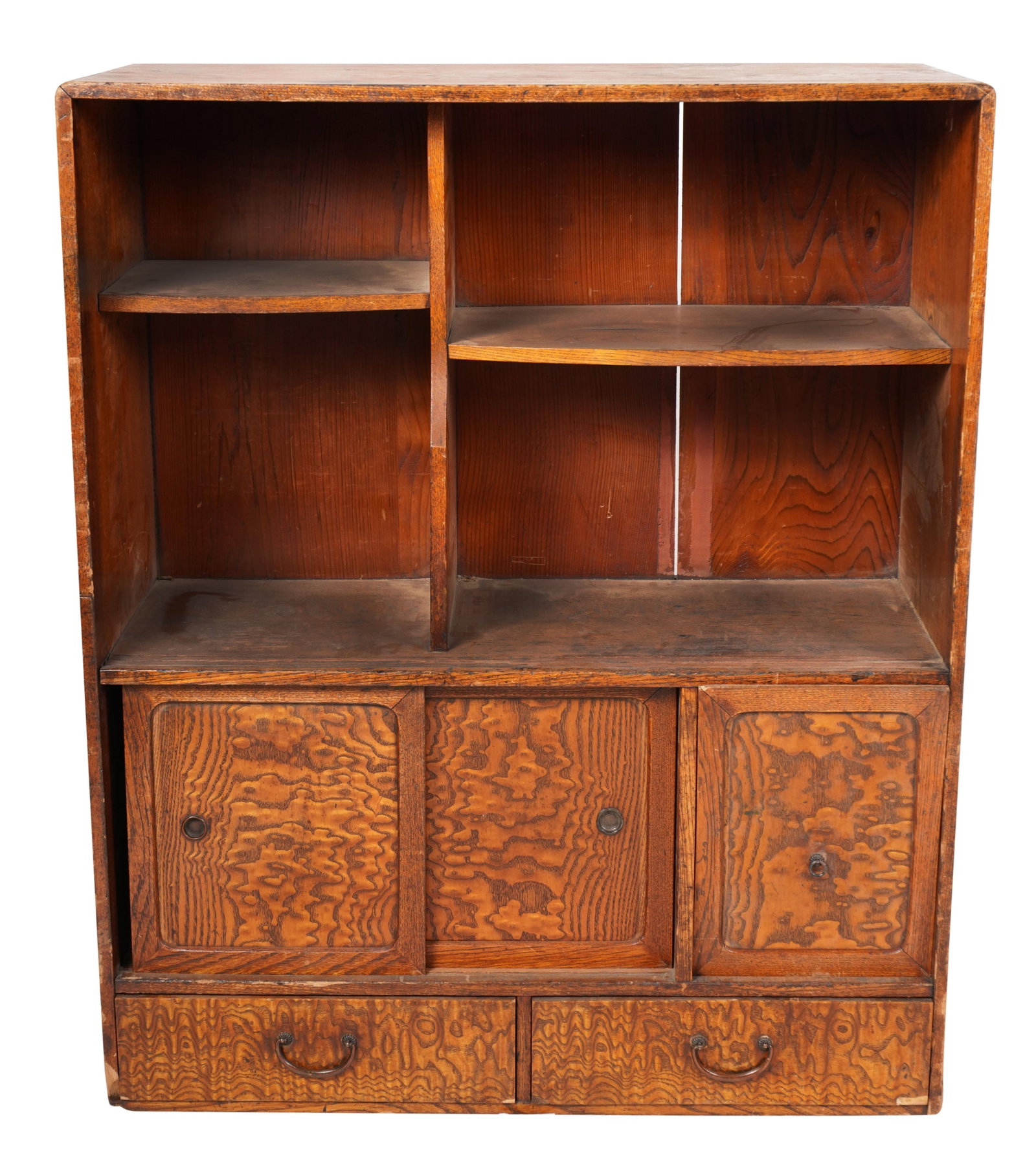 A Japanese Tea Tansu: constructed in one section 36 x 29 1/2 x 12 in. (91.4 x 74.9 x 30.5 cm.)
