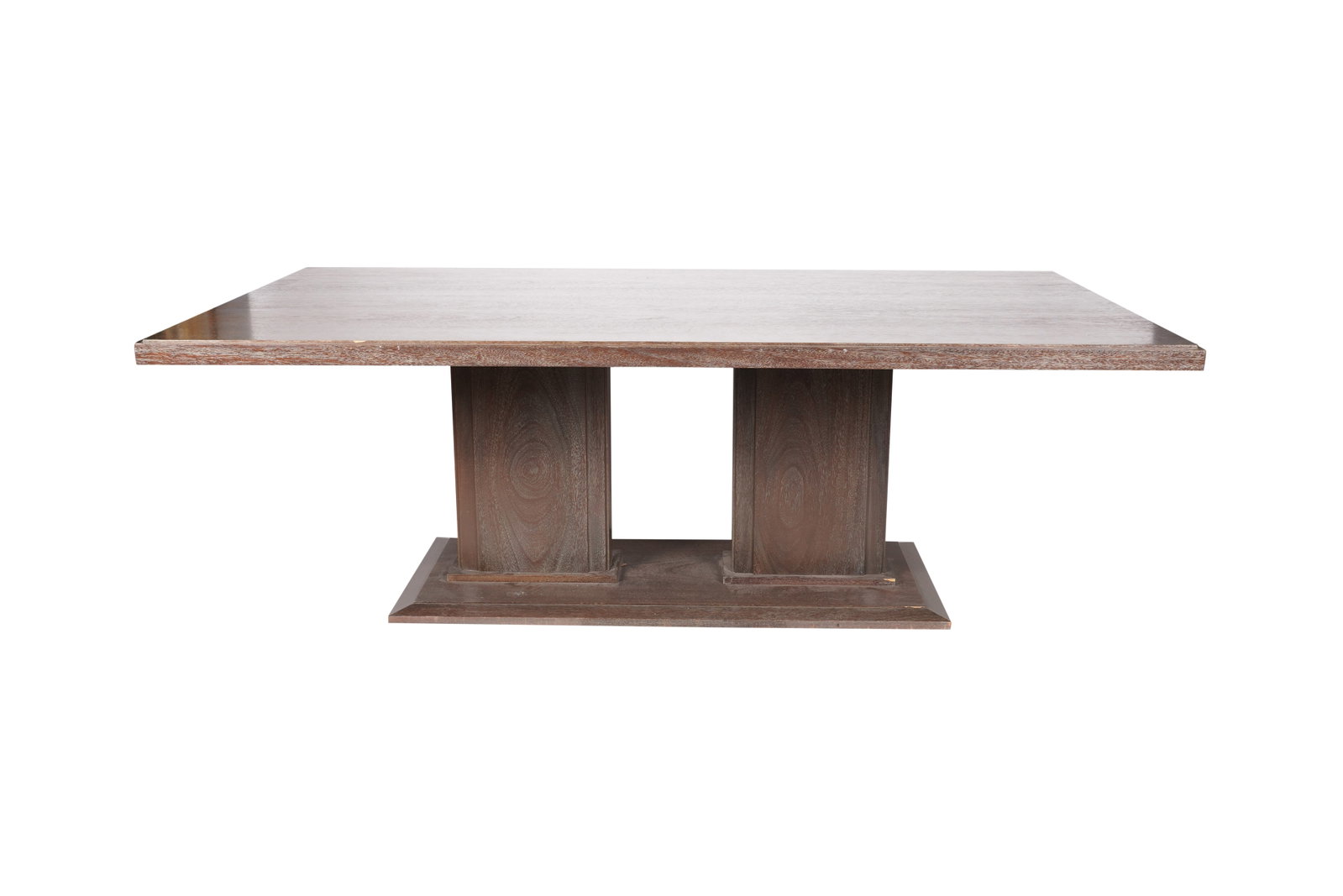 A Mattaliano Dining Table: contemporary; with manufacturer's label 29 x 84 x 44 in. (73.7 x 213.4 x 111.8 cm.)