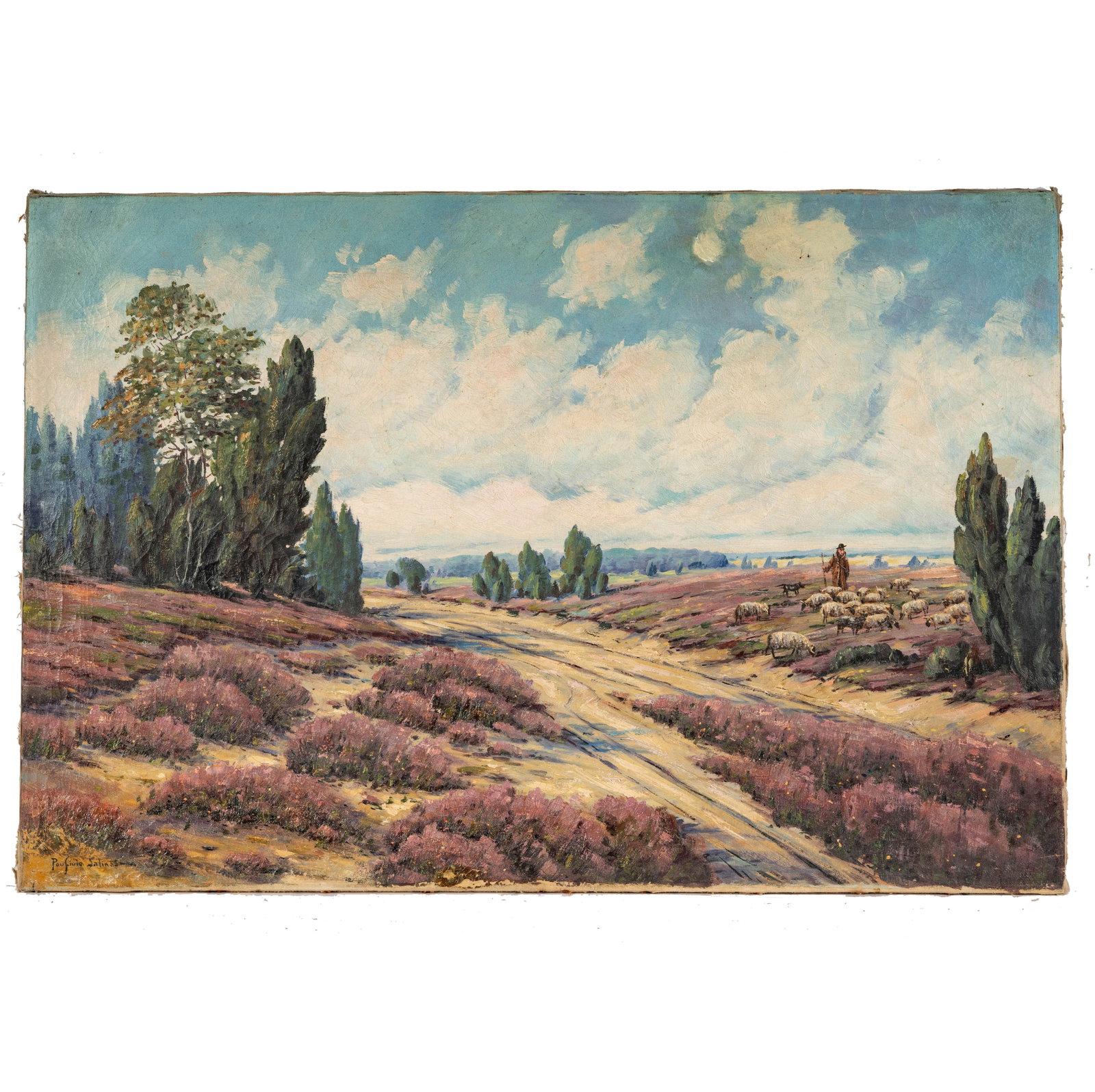 American School: Shepherd and Flock in Landscape (1 of 10)