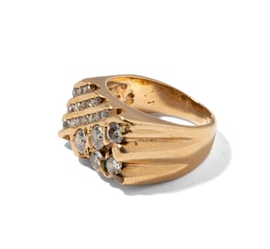 14 Karat Yellow Diamond Ring