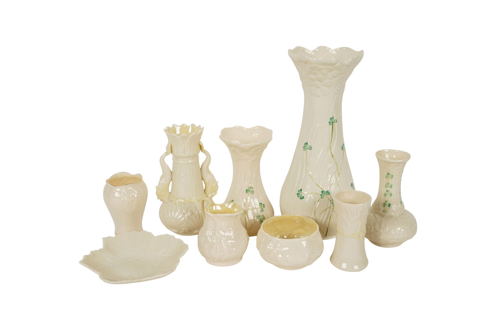 A Group of Belleek Porcelain Table Articles (1 of 8)