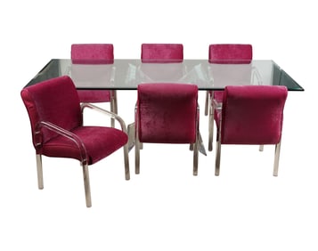 A Lion In Frost Lucite Dining Set