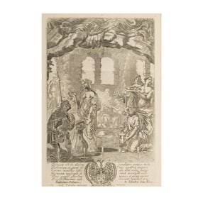 A Framed Plate from The Works of VIrgil