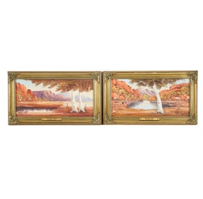Henk Guth (1921-2011): Two Works- MacDonnell Ranges and Ormiston Gorge