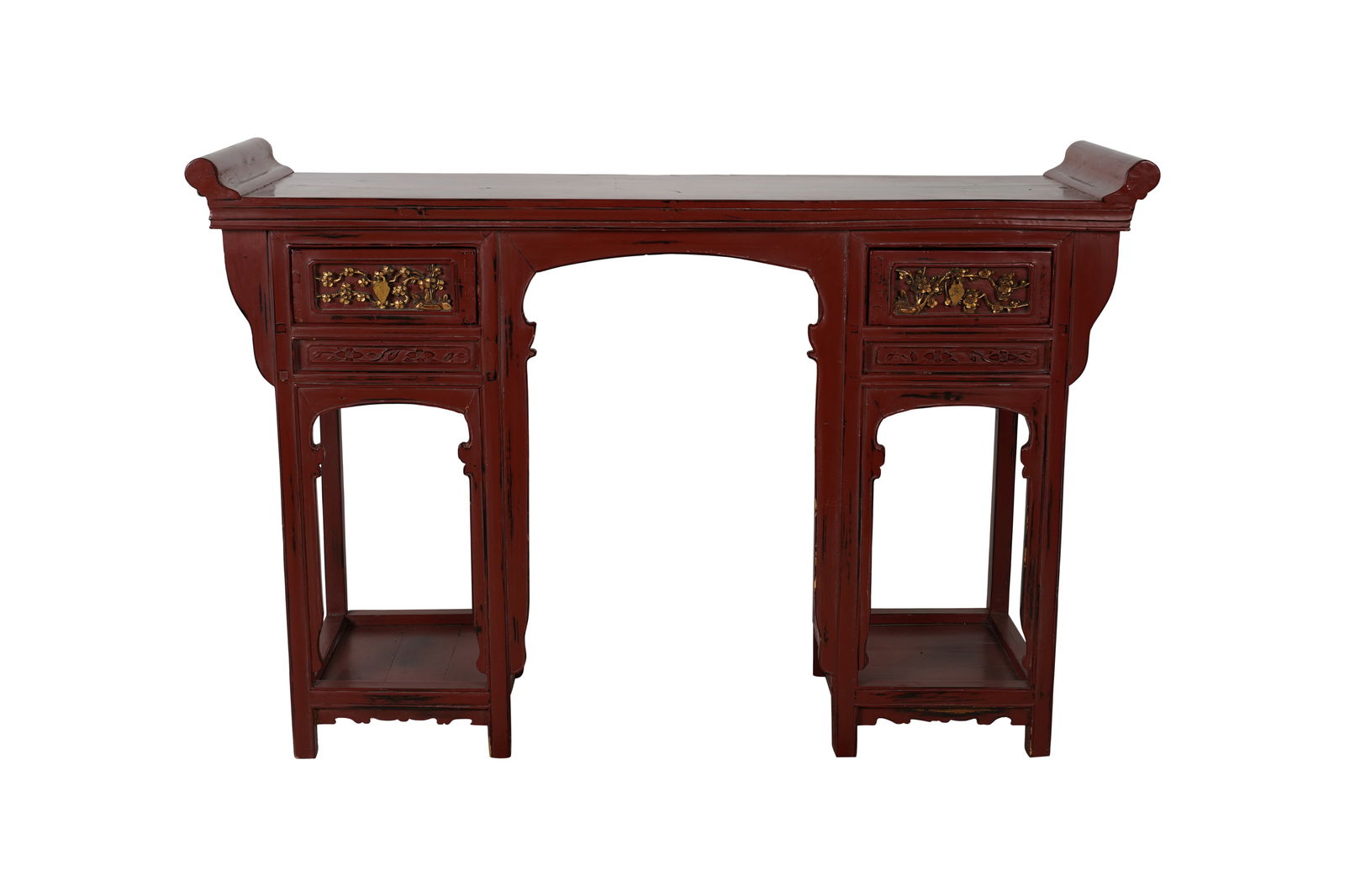 A Chinese Red Lacquered Altar Table (1 of 11)