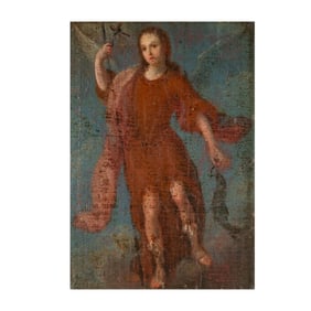 Spanish Colonial School: Archangel Raphael