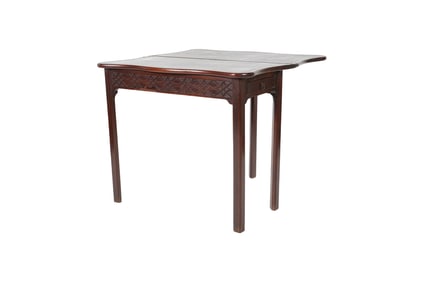 A Chippendale-Style Mahogany Gateleg Game Table