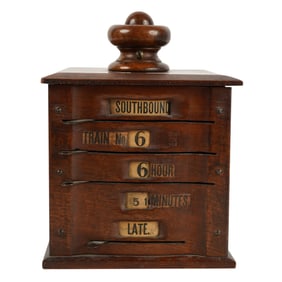 An Antique American Mechanical Train Bulletin