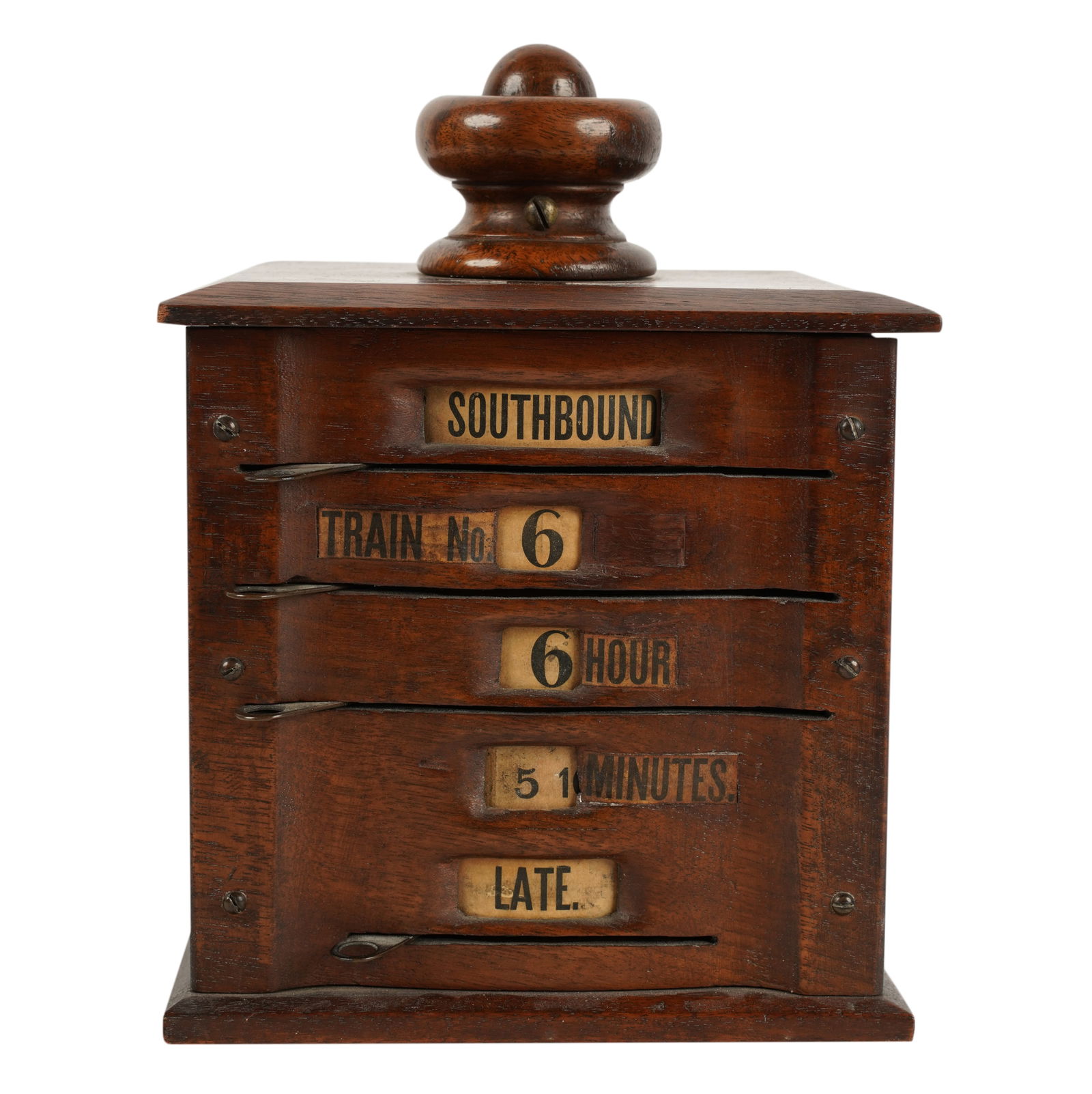 An Antique American Mechanical Train Bulletin (1 of 5)