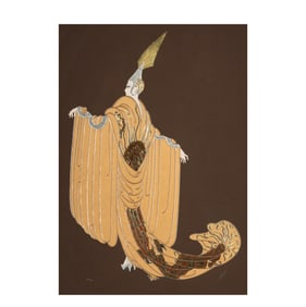 Erte (Romain De Tirtoff 1892-1990): Cape a la Russe