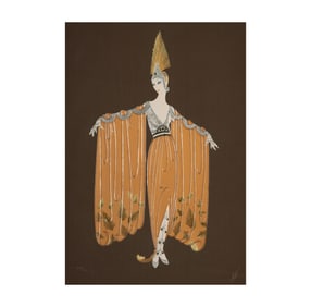 Erte (Romain de Tirtoff 1892-1990): Gown Orientale