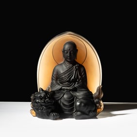 A Liuli Pate de Verre Figure