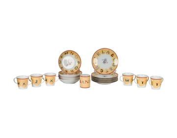 A Tiffany and Co. Porcelain Children's Service for Six