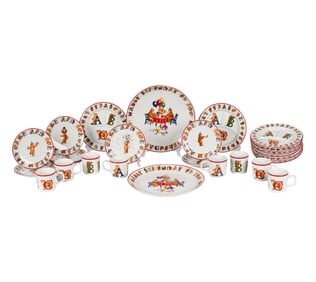 A Tiffany and Co. Porcelain Children's Service